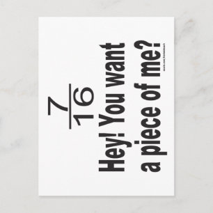 SIE WOLLTE EIN STÜCK VON MIR T - SHIRT POSTKARTE