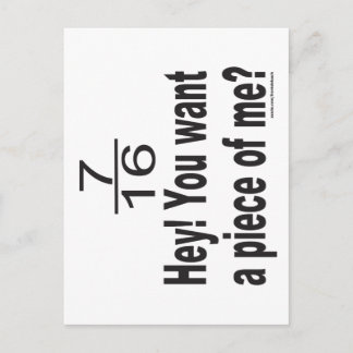 SIE WOLLTE EIN STÜCK VON MIR T - SHIRT POSTKARTE