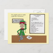 Sie wollten ein Geschenk dieses Weihnachten (Vorne/Hinten)