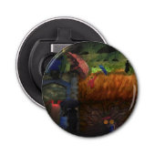 Sie wor Blue Velvet Mix Media Surreal Goth Art Flaschenöffner (Vorderseite)