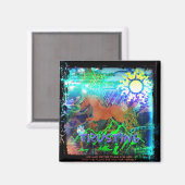 Sie wuchs zu Liebe und vertraute ihr Magnet (Vorderseite/Rückseite)