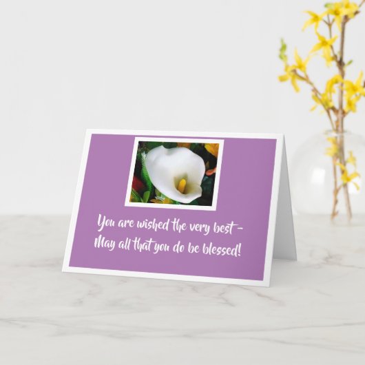 Sie wünschen die beste Karte (Gelbe Blume)