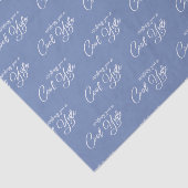 Sie wünschen ein Cooles Weihnachten, blaues, weiße Seidenpapier (Ausschnitt)