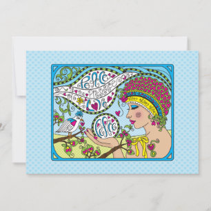 Sie wünschen Peace_Flat Card 7" x 5"
