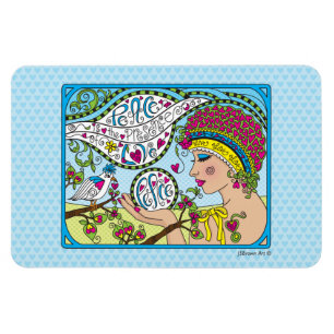 Sie wünschen Peace_Flexible Magnet 6" x 4"