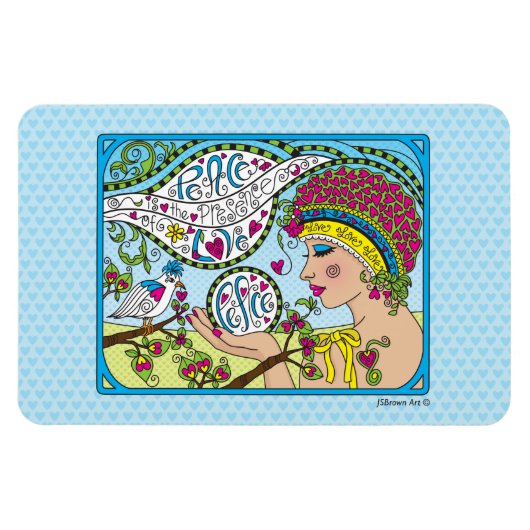 Sie wünschen Peace_Flexible Magnet 6" x 4" (Horizontal)