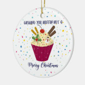 Sie wünschen sich Muffin, aber eine fröhliche Weih Keramik Ornament (Links)