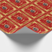 Sie wünschen Urlaub Jahreszeit Frieden Liebe und F Geschenkpapier (Ecke)