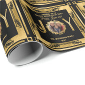 Sie wünschen Urlaub Jahreszeit Frieden Liebe und F Geschenkpapier (Rolleneckpunkt)