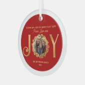 Sie wünschen Urlaub Jahreszeit Frieden Liebe und F Ornament Aus Glas (Vorderseite links)