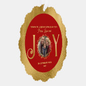 Sie wünschen Urlaub Jahreszeit Frieden Liebe und F Ornament Karte (Rechts)