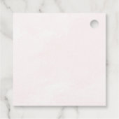 Sie wurde auf dem Brautparty-Gefälligkeitstempel a Geschenkanhänger (Rückseite)