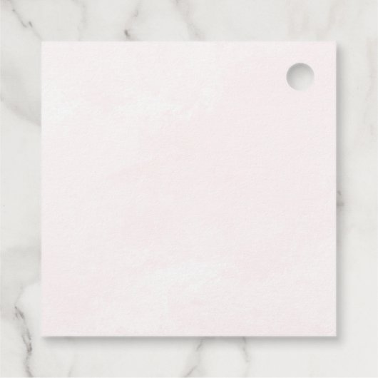 Sie wurde auf dem Brautparty-Gefälligkeitstempel a Geschenkanhänger (Rückseite)