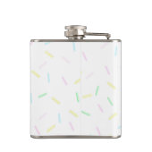 Sie wurde aufgedeckt Bridal Vinyl Wrapped Flask Flachmann (Rückseite)