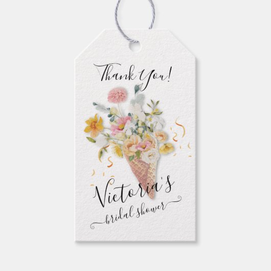 Sie wurde Bouquet-Brautparty entführt Geschenkanhänger (Vorderseite)