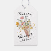 Sie wurde Bouquet-Brautparty entführt Geschenkanhänger (Rückseite)