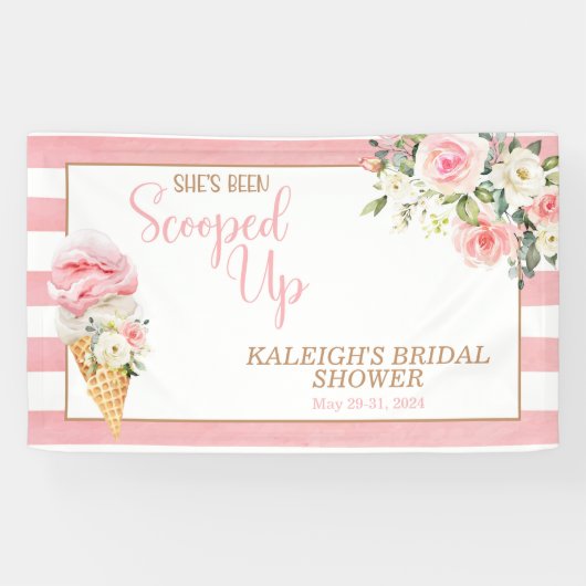 Sie wurde Brautparty aufgedeckt (Streifen) Banner (Horizontal)