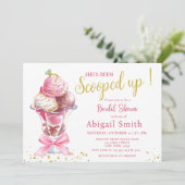 SIE WURDE BRAUTPARTY AUFGESCHLOSSEN EINLADUNG (Stehend Vorderseite)