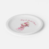 SIE WURDE BRAUTPARTY AUFGESCHLOSSEN PAPPTELLER (Schrägansicht)