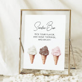 Sie wurde Brautparty Sundae Bar aufgerissen Poster