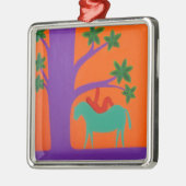 Sie wurde durch das Pferd 2003 geholt Silbernes Ornament (Links)