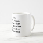 Sie wurde gewarnt kaffeetasse (VorderseiteRechts)