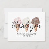 Sie wurde im Brautparty-Flat aufgerissen Dankeskarte (Vorderseite)