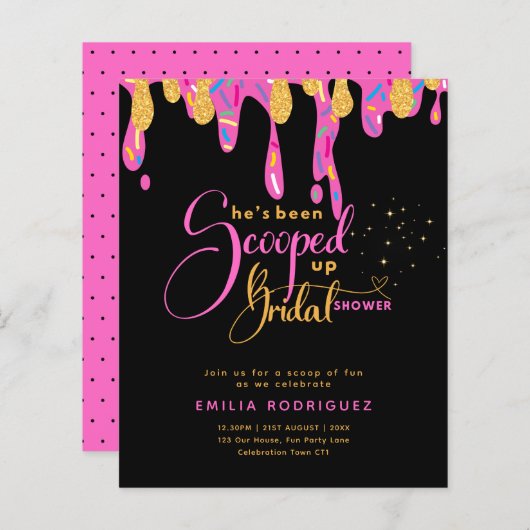 Sie wurde in Icecream-Brautparty aufgezogen (Vorne/Hinten)