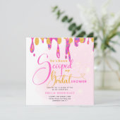 Sie wurde in Icecream-Brautparty aufgezogen Einladung (Stehend Vorderseite)