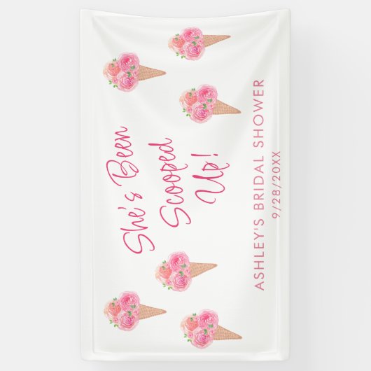 Sie wurde ins Brautparty geschleudert Banner (Vertikal)