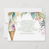 Sie wurde ins Brautparty geschleudert. Danke Karte (Rückseite)