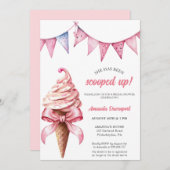 Sie wurde ins Brautparty geschleudert Einladung (Vorne/Hinten)