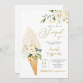 Sie wurde ins Brautparty geschleudert Einladung (Vorne/Hinten)