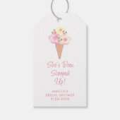 Sie wurde ins Brautparty geschleudert Geschenkanhänger (Vorderseite)