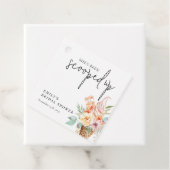 Sie wurde ins Brautparty geschleudert Geschenkanhänger (Beispiel)