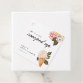 Sie wurde ins Brautparty geschleudert Geschenkanhänger (Beispiel)