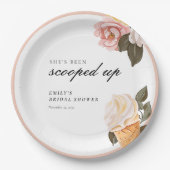 Sie wurde ins Brautparty geschleudert Pappteller (Vorderseite)