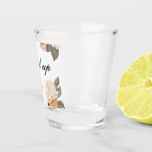 Sie wurde ins Brautparty geschleudert Schnapsglas (Rechts)