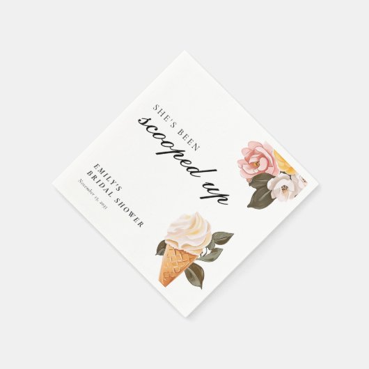 Sie wurde ins Brautparty geschleudert Serviette (Ecke)