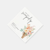 Sie wurde ins Brautparty geschleudert Serviette (Ecke)