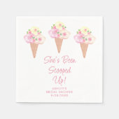 Sie wurde ins Brautparty geschleudert Serviette (Vorderseite)