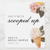 Sie wurde ins Brautparty geschleudert Weinetikett (Einzelnes Label)