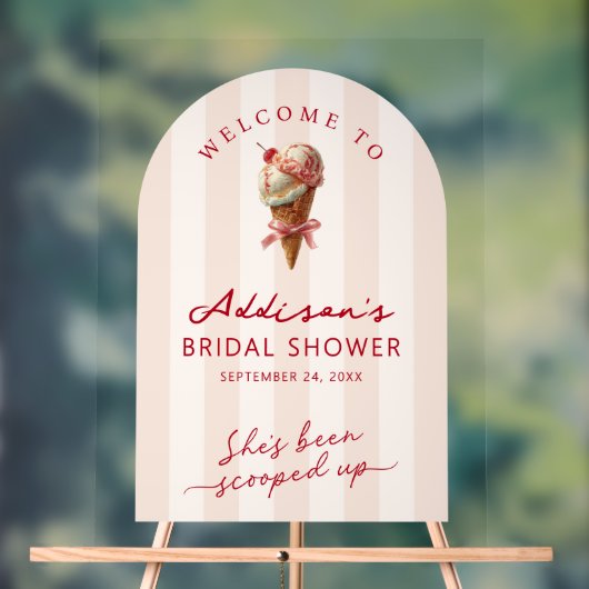 Sie wurde ins Brautparty geschoben Begrüßung Acrylschild (Neutral)