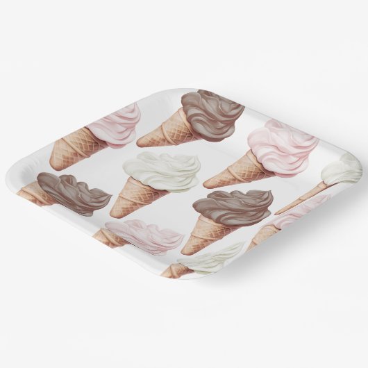 Sie wurde ins neapolitanische Brautparty geschleud Pappteller (Gewinkelt)