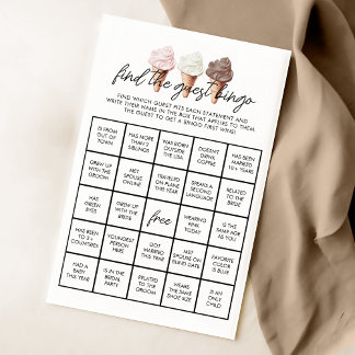Sie wurde mit Brautparty Bingo gespielt