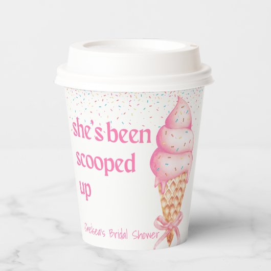 Sie wurde mit Brautparty Paper Cup ausgezeichnet Pappbecher (Vorderseite)