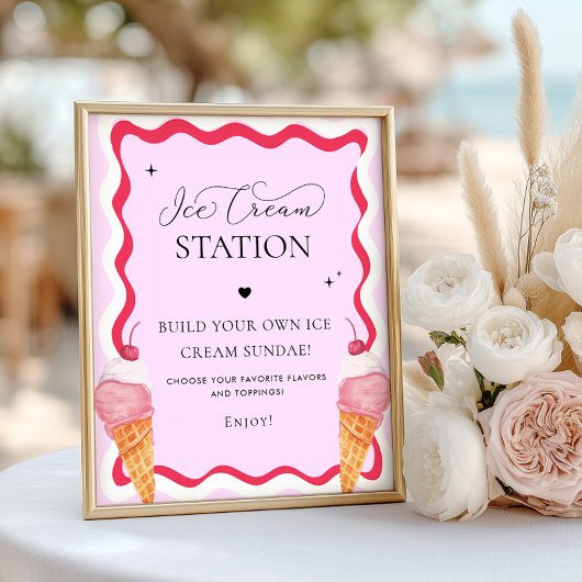 Sie wurde mit dem Sign-Party der Eiskrempel-Statio Poster