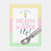 Sie wurde mit einem 3-Shade-Scoop ausgezeichnet Acrylschild (Vorderseite)