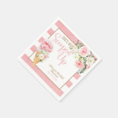 Sie wurde mit einem benutzerdefinierten Papier auf Serviette (Ecke)