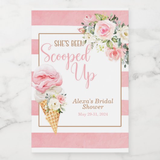 Sie wurde mit einem eigenen MINI (Stripe) versehen Weinetikett (Einzelnes Label)